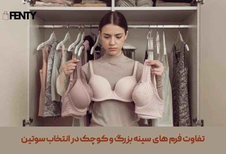 تفاوت فرم های سینه بزرگ و کوچک در انتخاب سوتین